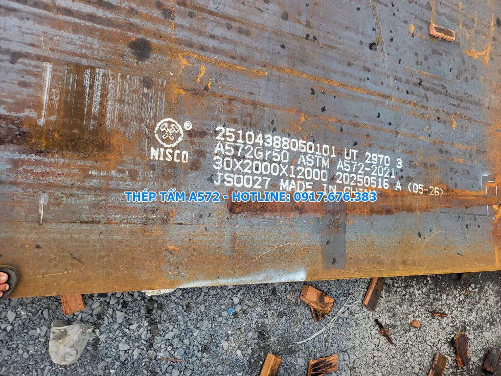 ứng dụng thép tấm astm a572